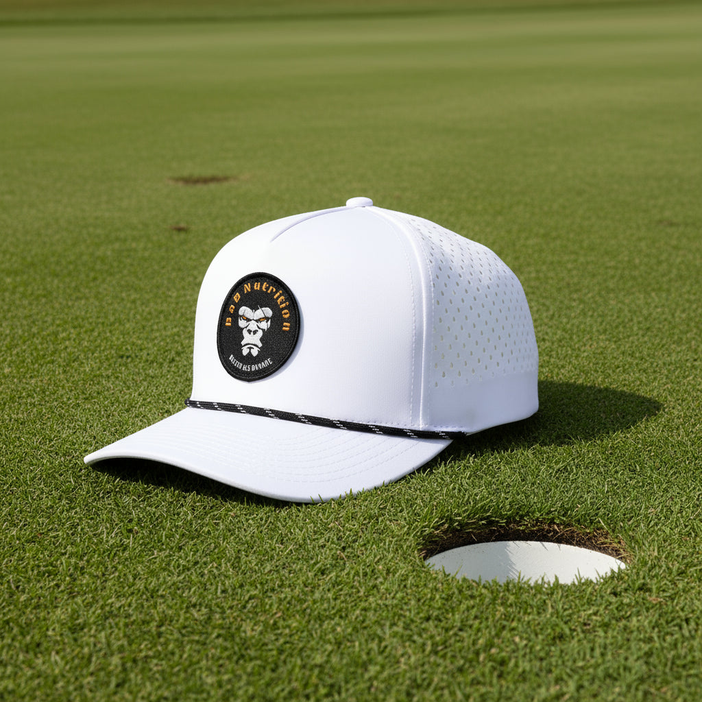 BaB Nutrition Signature Cap – Stylische, leichte Golf-Cap mit Logo. Hochwertige Kopfbedeckung für die Golfrunde und Freizeit. Werde Teil der BaB Gorilla Herde.