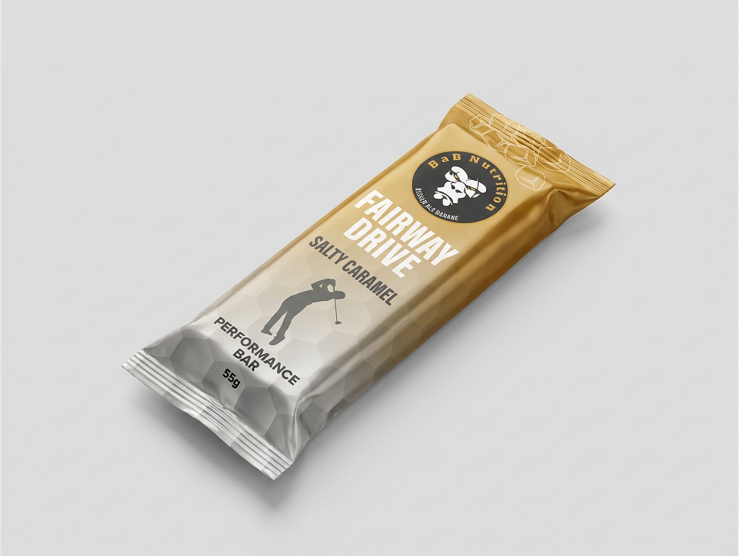 BaB Nutrition Salty Caramel Proteinriegel – Premium Sport-Snack mit Karamellgeschmack und Meersalz-Note. Hoher Proteingehalt für maximale Performance beim Golfsport.