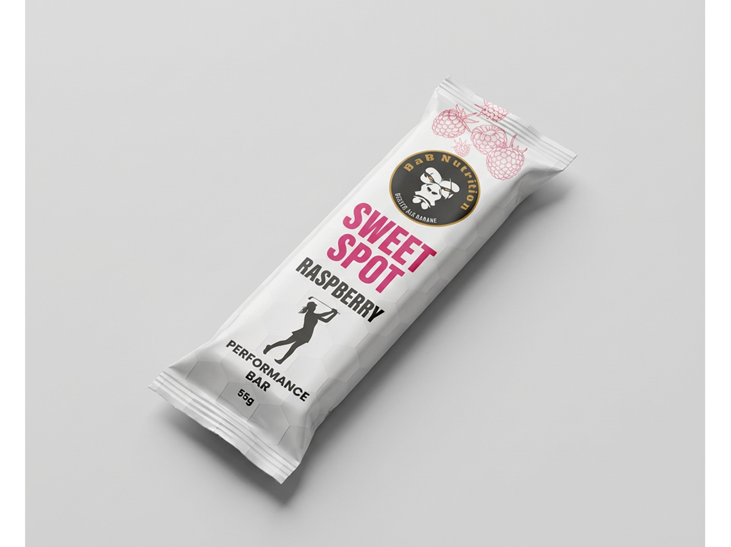 BaB Nutrition Protein Bar Raspberry – Fruchtiger Proteinriegel mit Himbeergeschmack. Proteinreiche Zwischenmahlzeit für Golfturniere und Training.