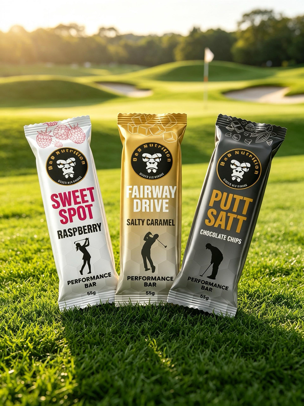 Die drei Sorten Putt Satt, Fairway Drive und Sweet Spot im Überblick